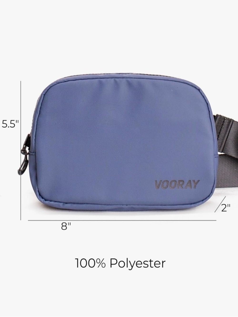 VOORAY Blue Men's Belt Bag - Compact Crossbody Pouch